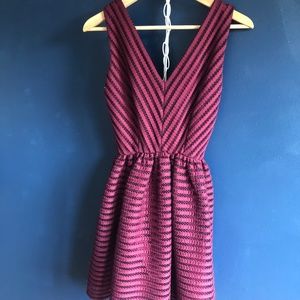 Saks Fifth Avenue Burgundy Knit Dress
